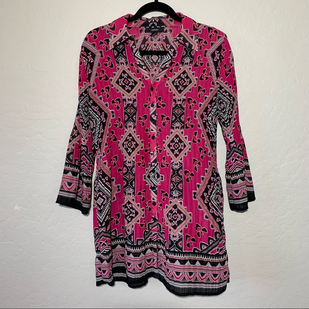 Alfani Geometric Pleated Dress
